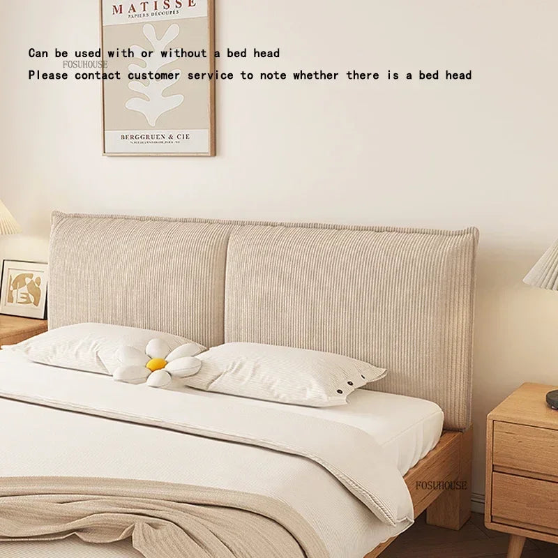 FOSUHOUSE European Corduroy Bed Headboards With Soft Backrest