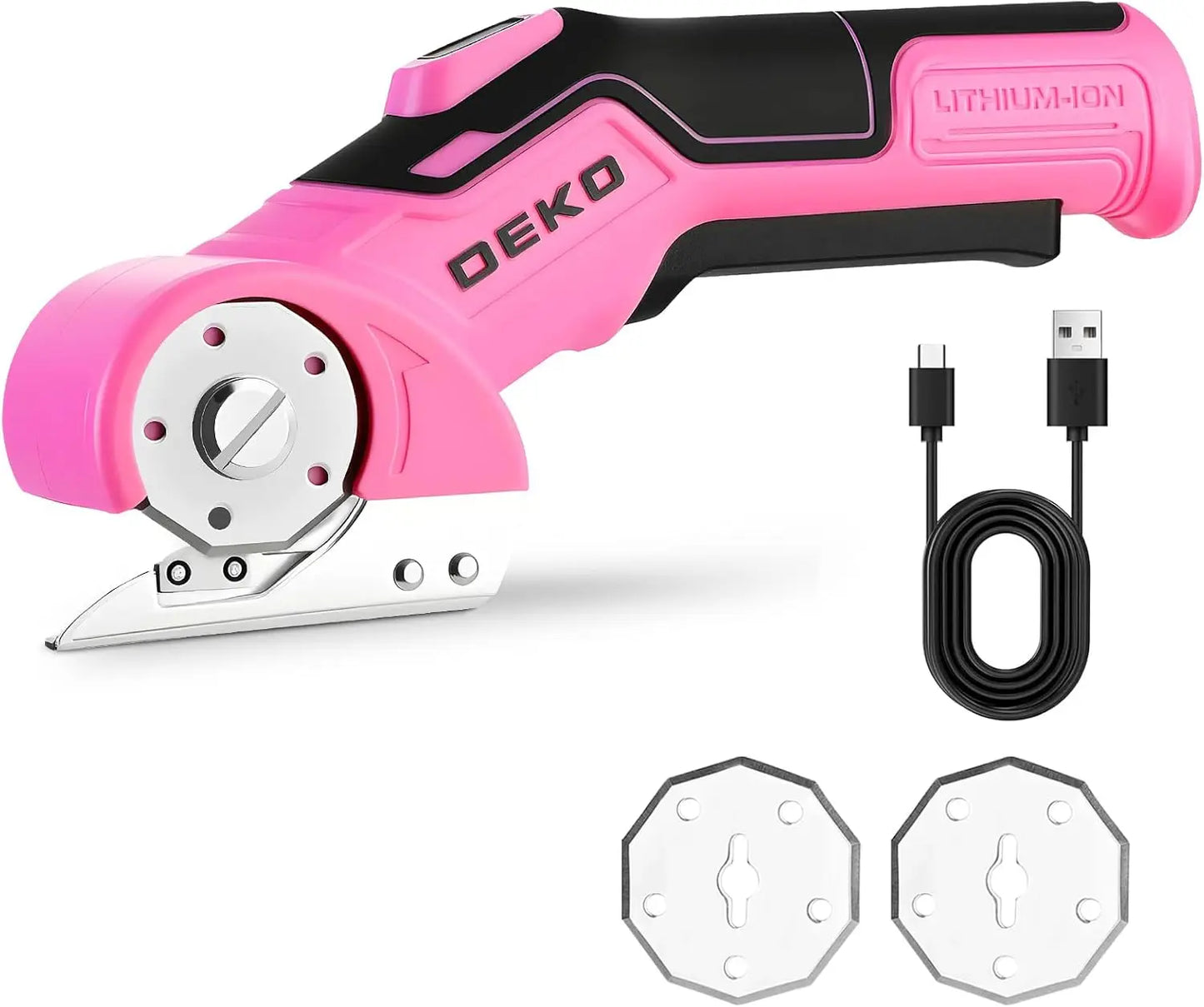 DEKO Electric Sewing Scissors Professional Multifunction Cutter For Fabric