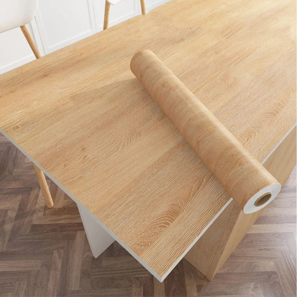 Wood Wallpaper Self Adhesive Heat Resistant For Walls And Furniture DIY Home Decor