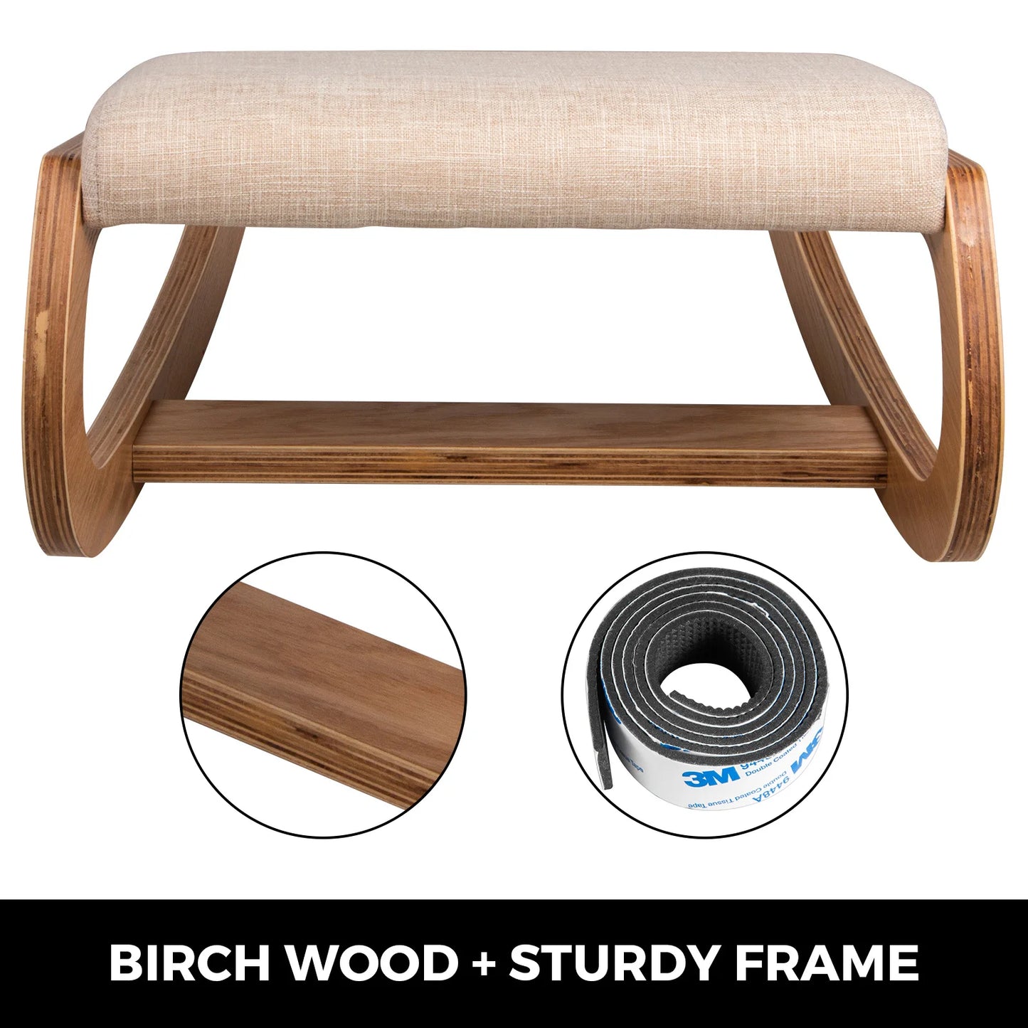 SucceBuy Ergonomic Kneeling Chair With UltraExtended CushionedSupport For Birch Office