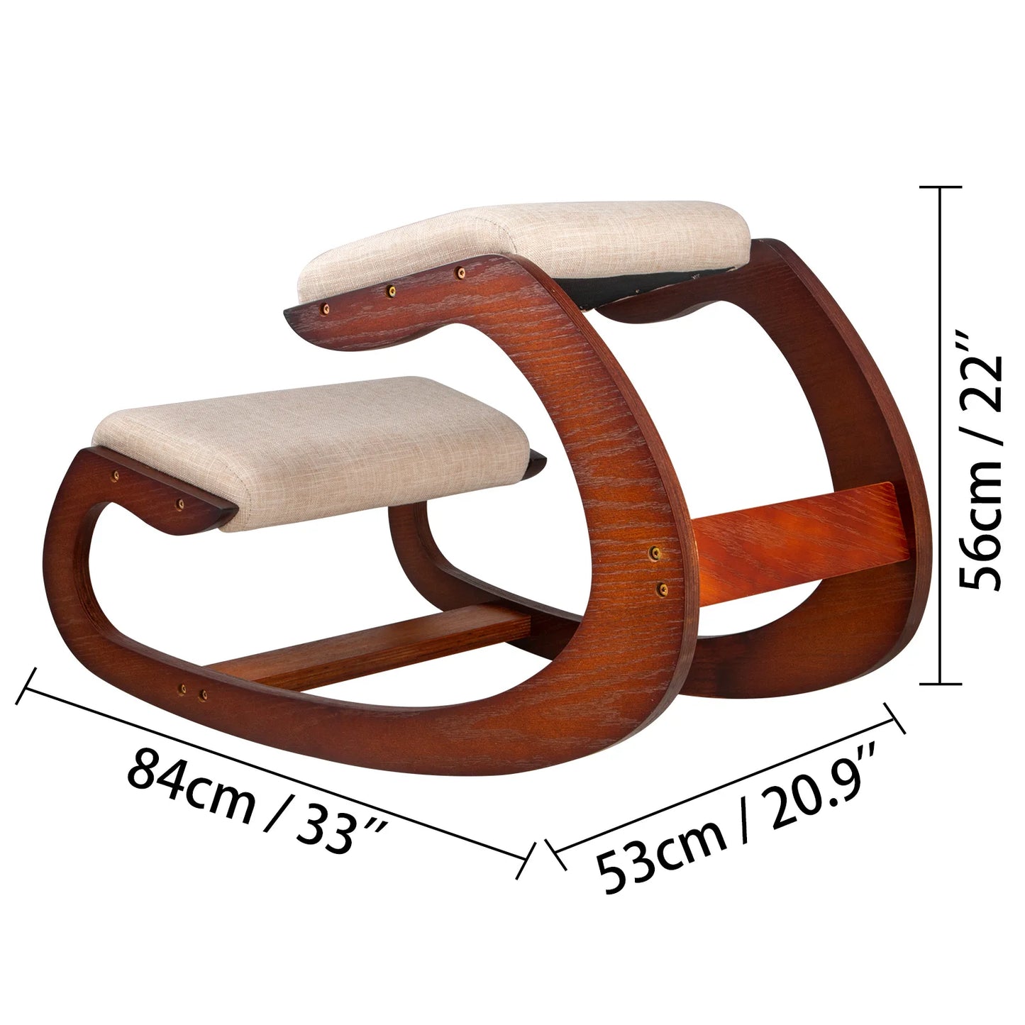 SucceBuy Ergonomic Kneeling Chair With UltraExtended CushionedSupport For Birch Office
