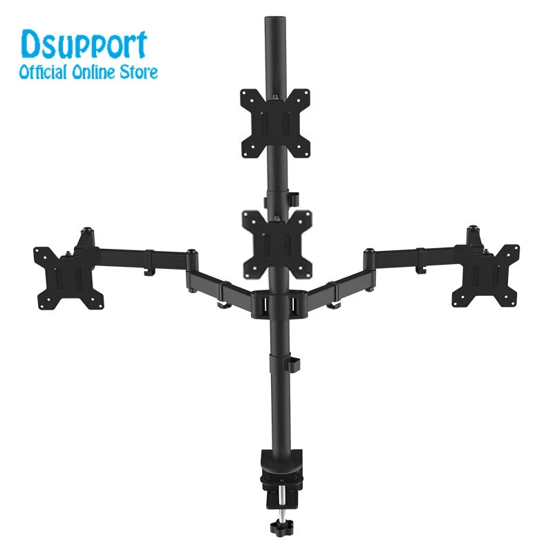 Dsupport Quad Arm Monitor Stand Desk Mount for Four Screens