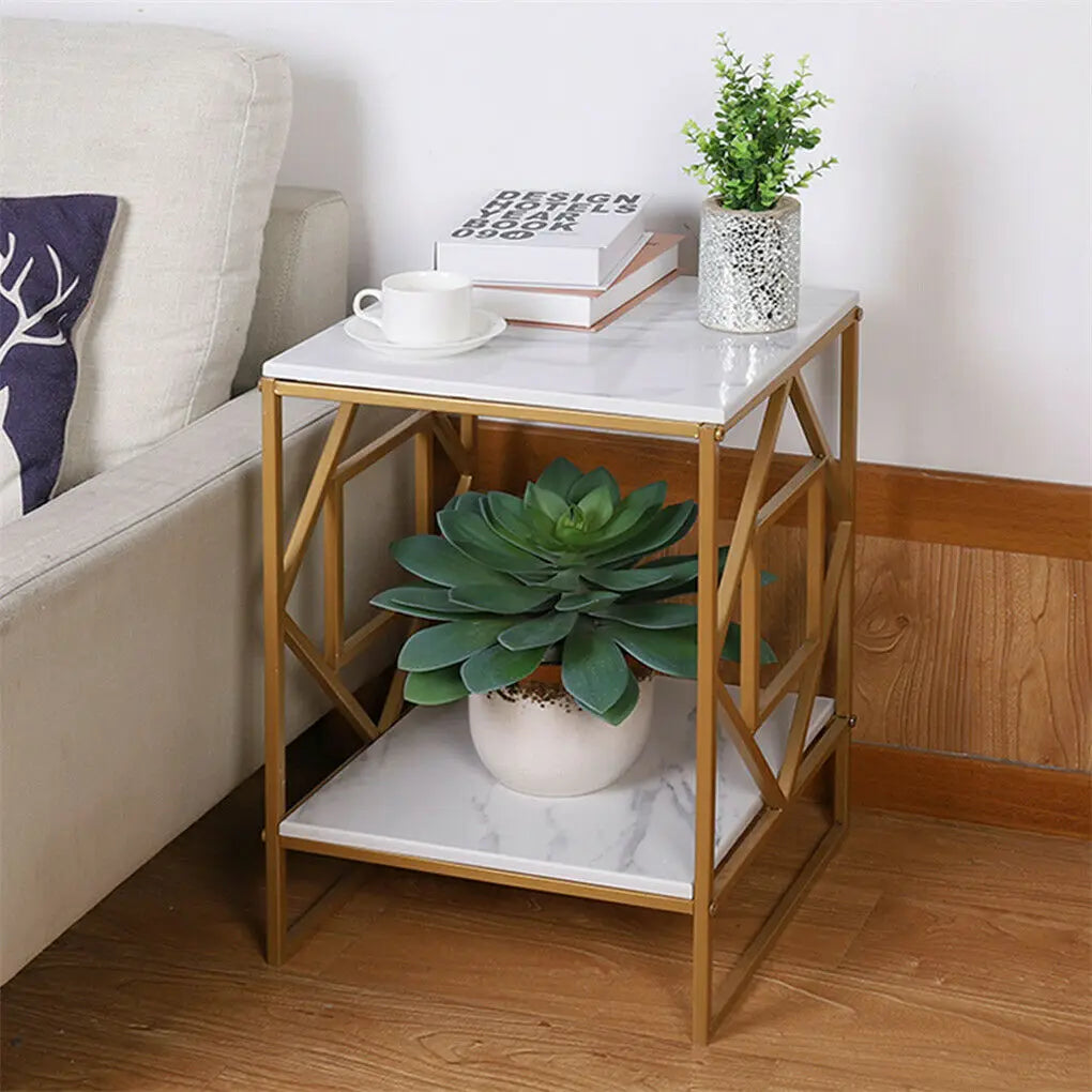 Wisfor Luxury Marble Tea Coffee Table for Living Room