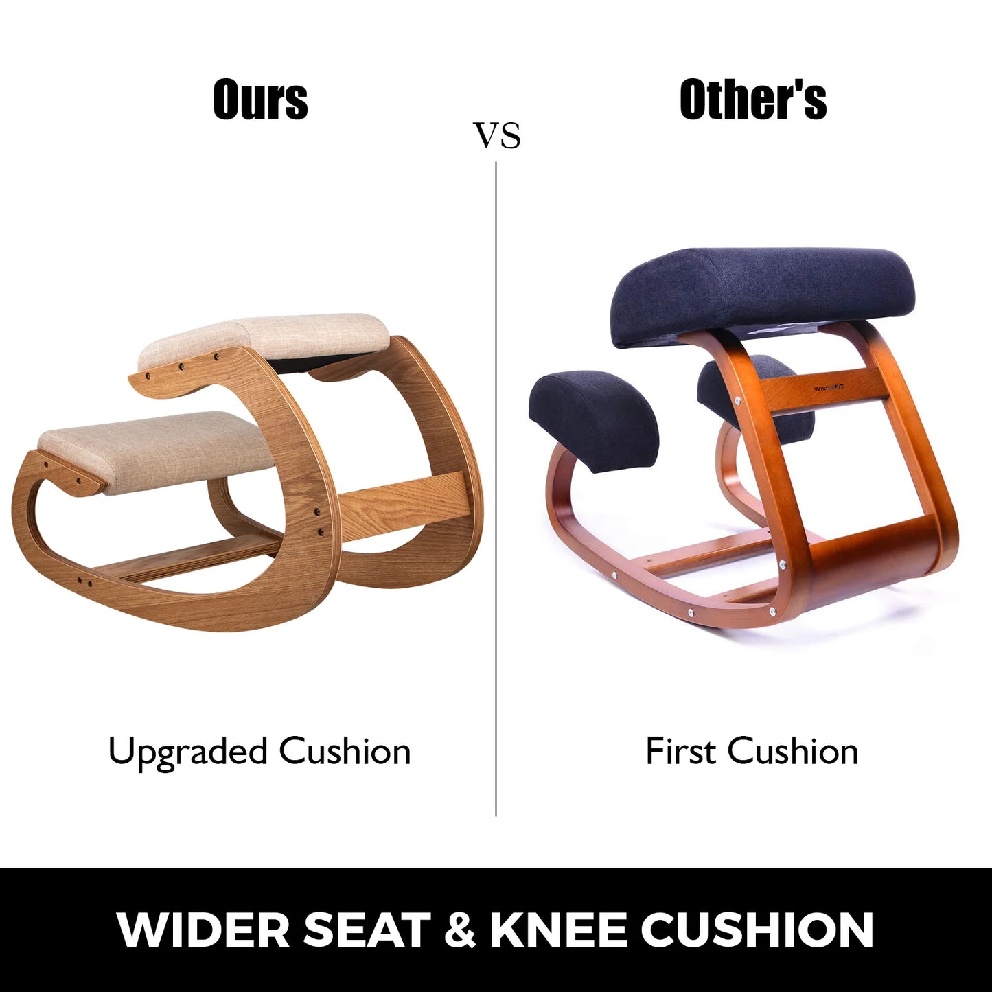 SucceBuy Ergonomic Kneeling Chair With UltraExtended CushionedSupport For Birch Office