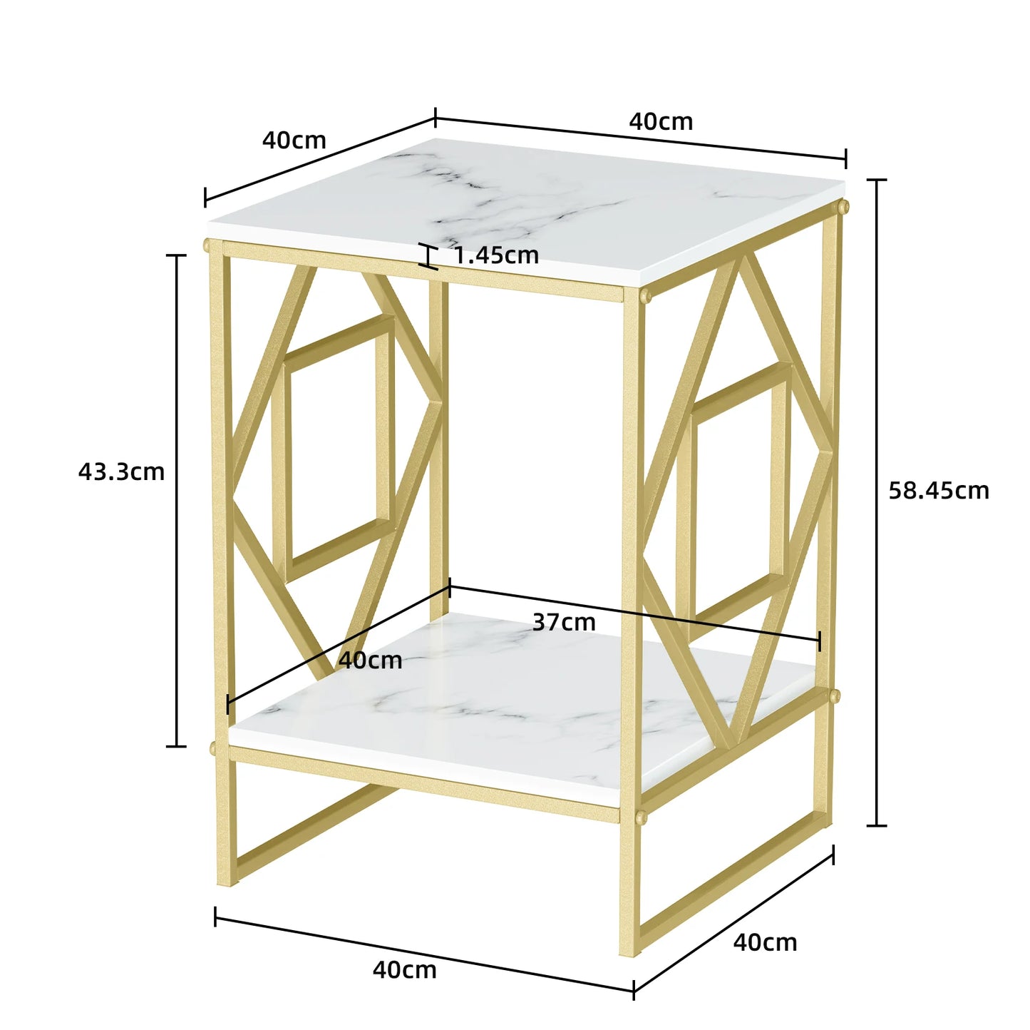 Wisfor Luxury Marble Tea Coffee Table for Living Room