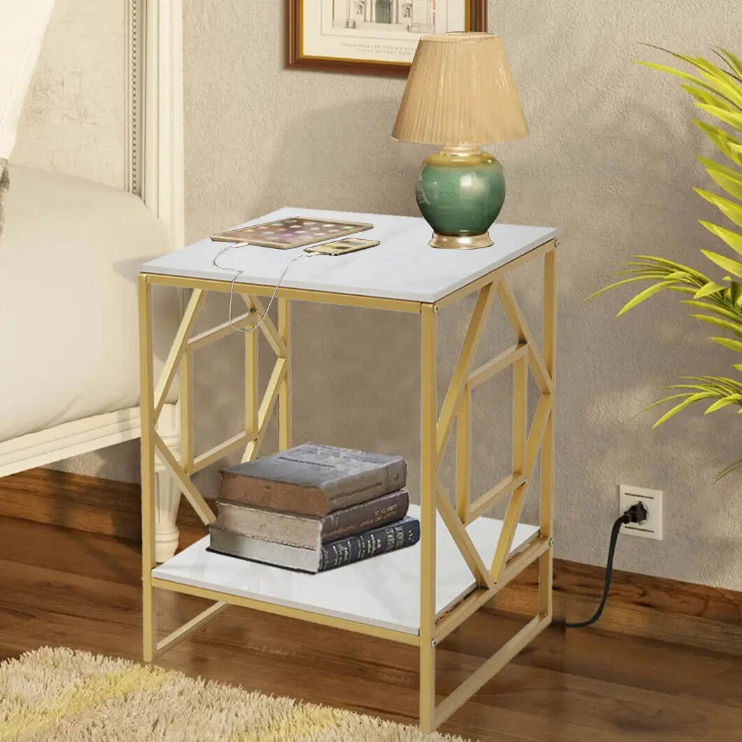 Wisfor Luxury Marble Tea Coffee Table for Living Room