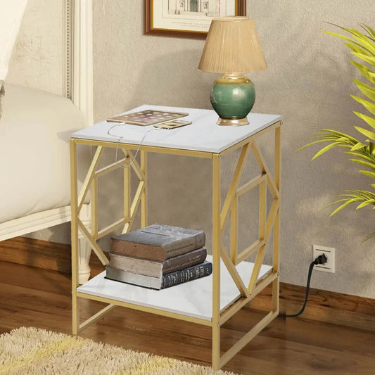 Wisfor Luxury Marble Tea Coffee Table for Living Room