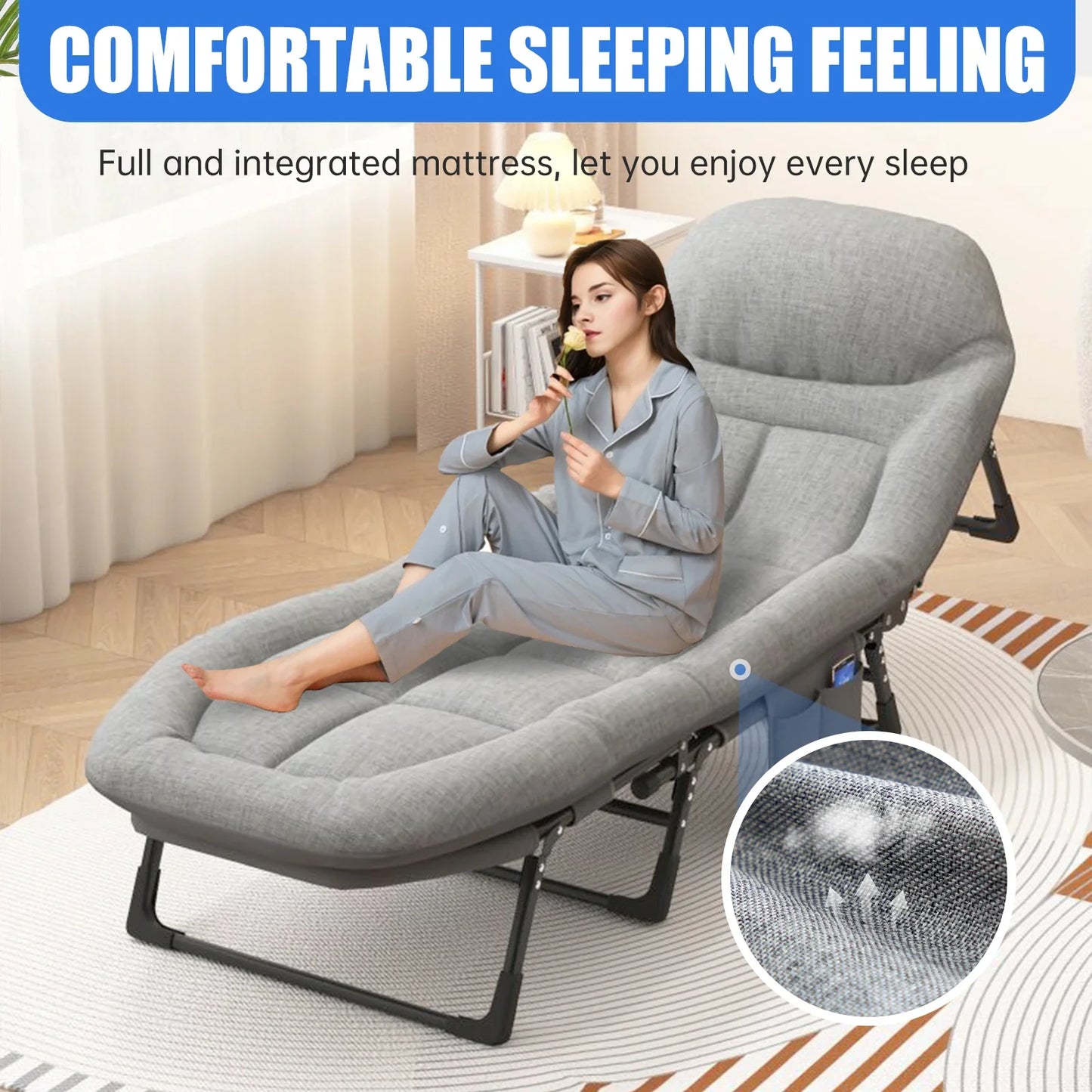 Snozeflex American Folding Sofa Bed Outdoor Lounge