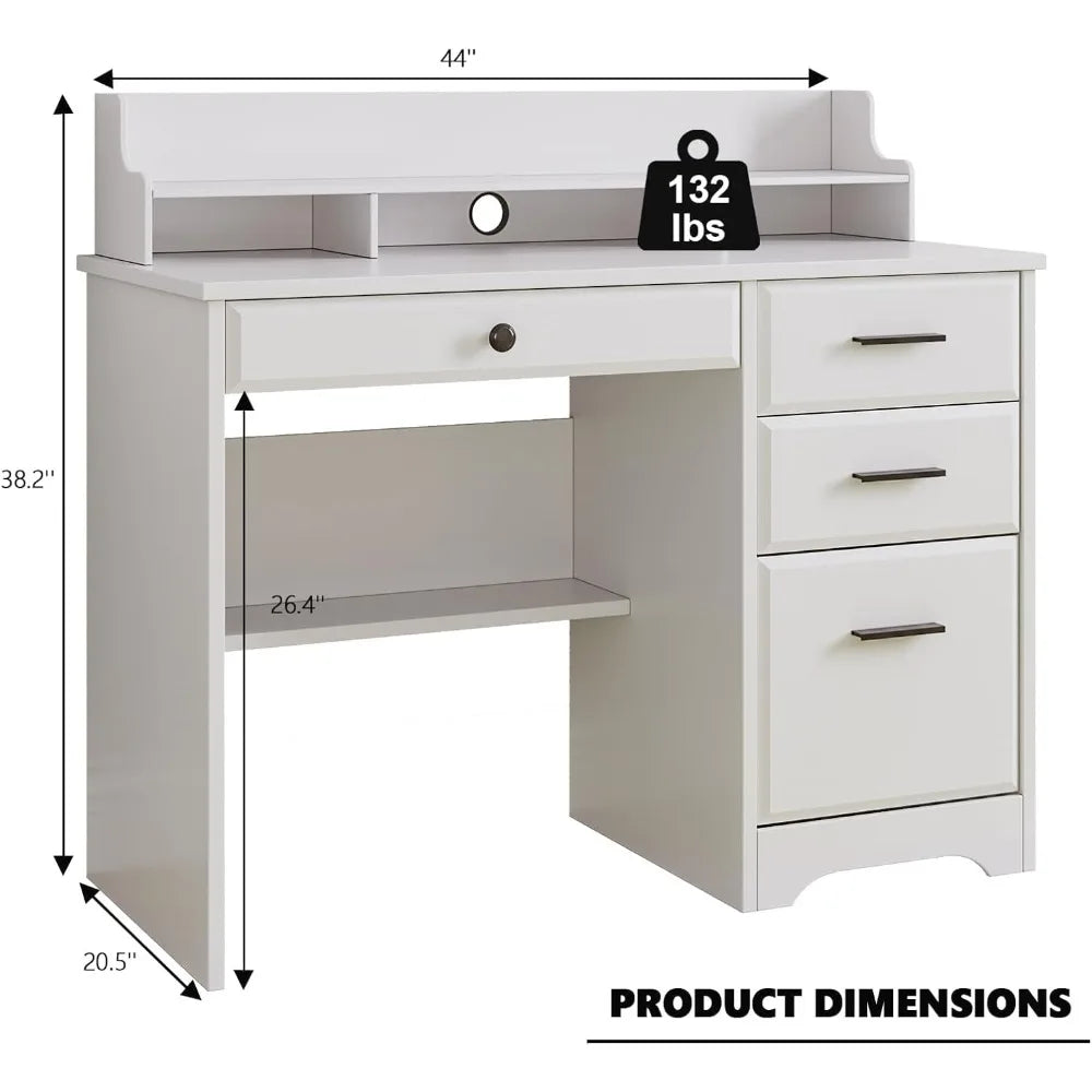 DAFIFY Ever Winner Desk With Drawers for Small Spaces