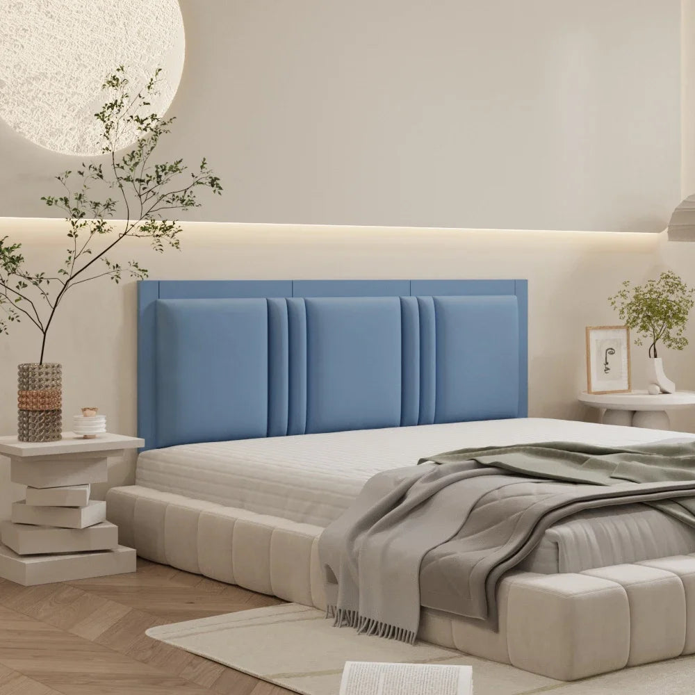 CommercialGrade UpholsteredHeadboardPanel For QueenAndKingBeds DeluxeEdition PeelStick