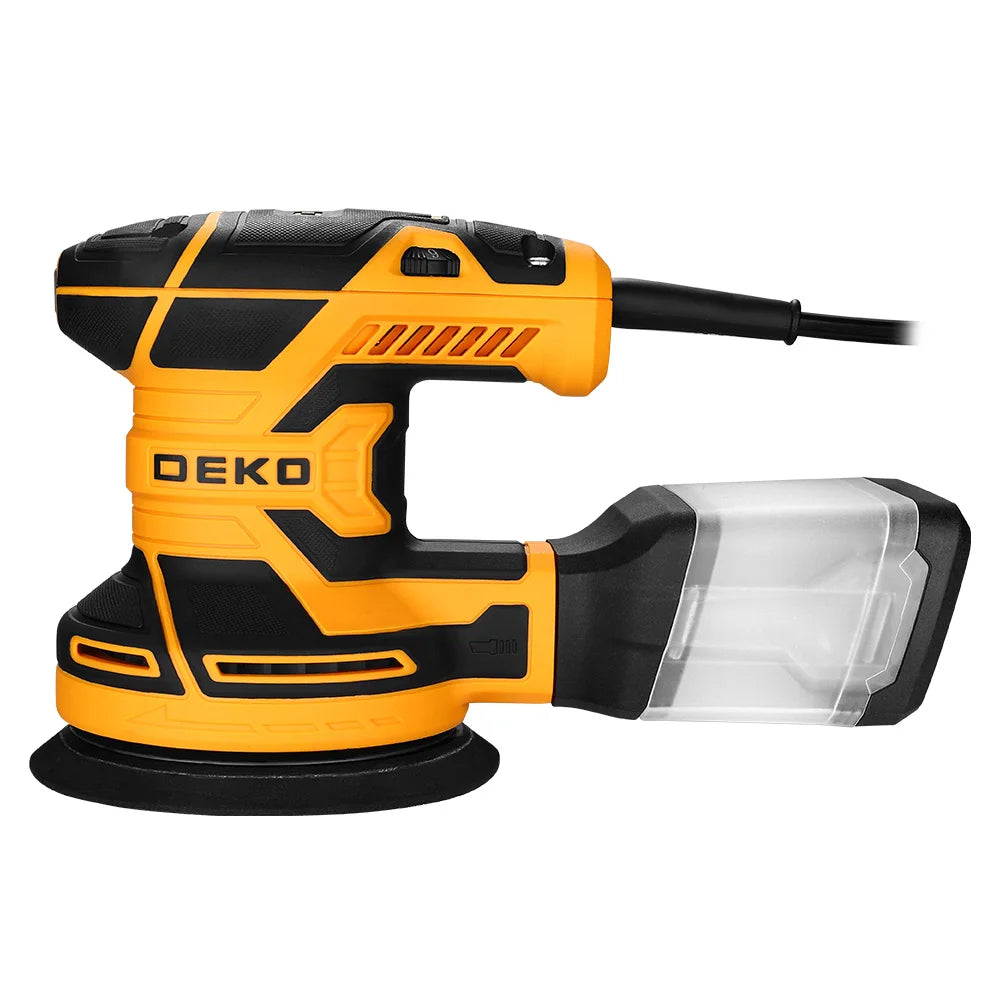 DEKO Random Orbit Sander 320W 14000 RPM Dust Collection