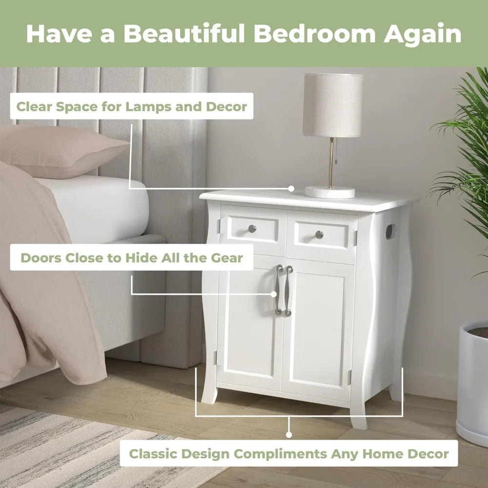 RBXC CPAP Nightstand With Drawers For CPAP Machine