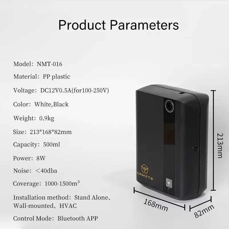 Namste LUX-016 Bluetooth Diffuser 1500m3 Coverage for PremiumGrade Essential Oils