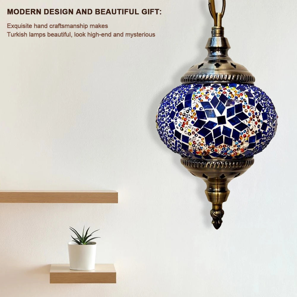 Turkish Moroccan Mosaic Pendant Light Hanging Ceiling Lamp