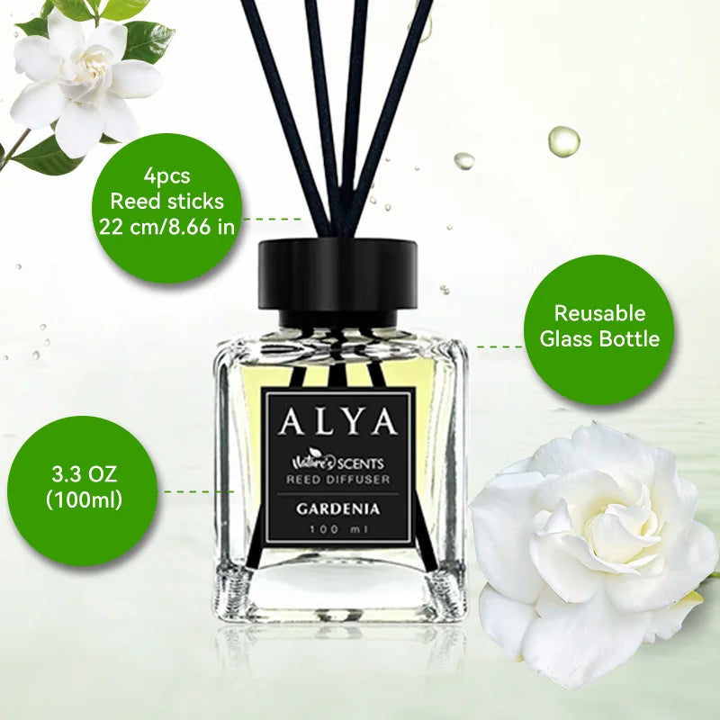 Reed Diffuser Set With 14 Scents And 4 Incense Sticks