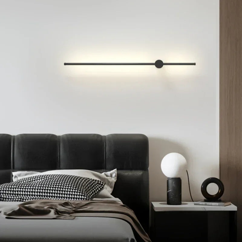 ENERLORD Nordic Luxury LED Strip WallMounted Lamp BedroomSpace BedsideLighting ReadingLight