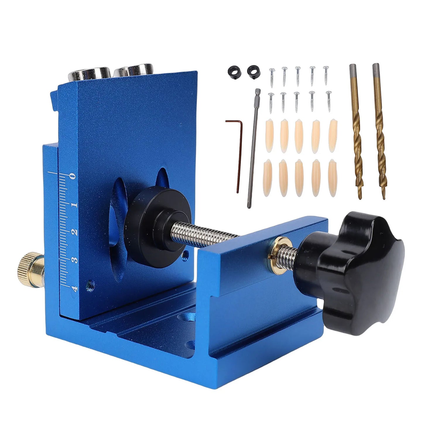 Pocket Hole Jig Kit 15 Degree Drill Guide For Woodworking