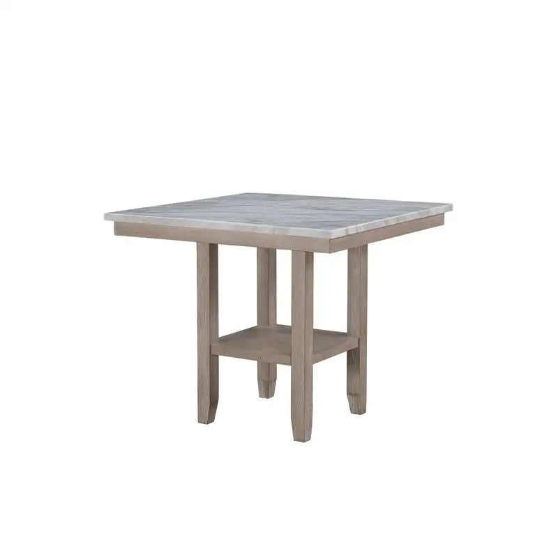 Natural Bar Table and Stools Set for Home and Pub Dining