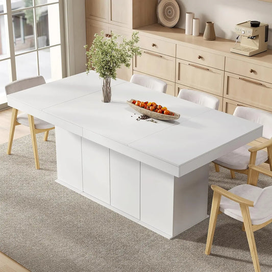 Counter Height Dining Table With Storage Cabinet