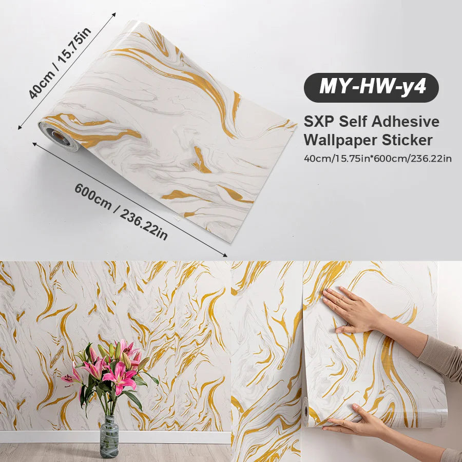 Self Adhesive Marble Wall Sticker Peel and Stick Easy DIY