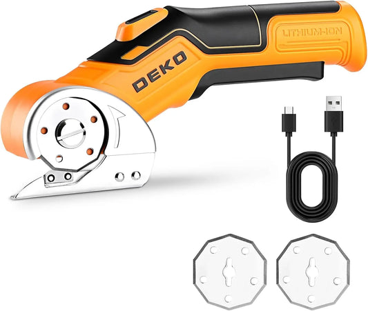 DEKO Electric Sewing Scissors Professional Multifunction Cutter For Fabric