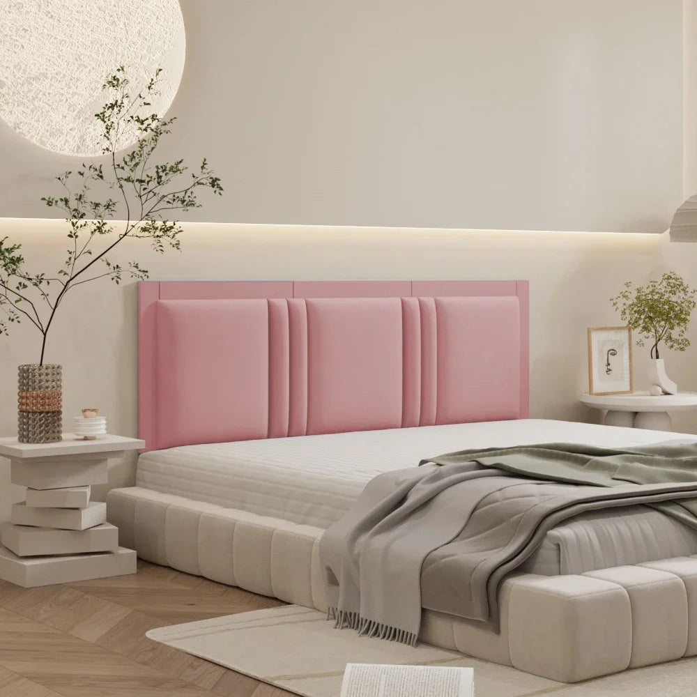CommercialGrade UpholsteredHeadboardPanel For QueenAndKingBeds DeluxeEdition PeelStick
