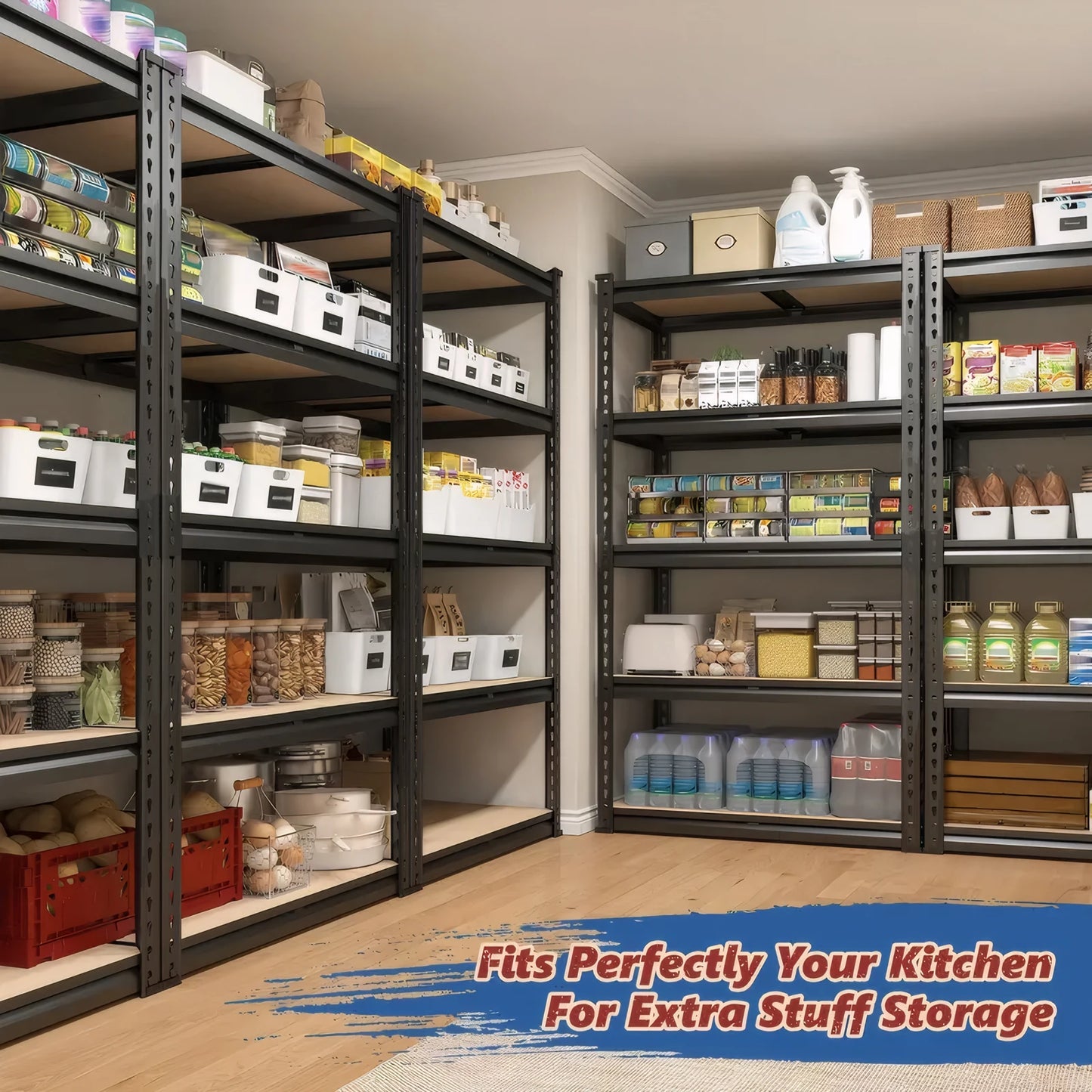 Heavy Duty Garage Shelving 2000Lbs Capacity Storage Racks