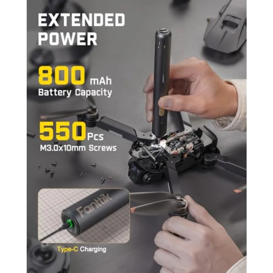 SHXI E2 Ultra Mini Electric Screwdriver And Fanttik A10 Pro 2-In-1 Digital Laser Tape Measure With HD IPS Display