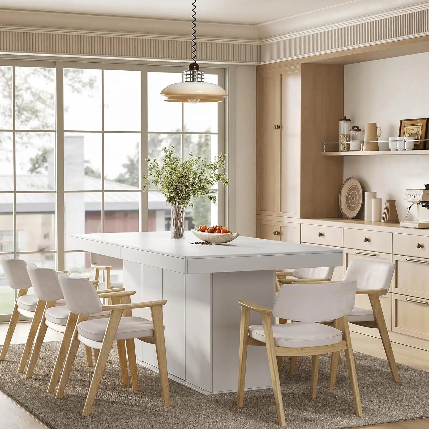 Counter Height Dining Table With Storage Cabinet