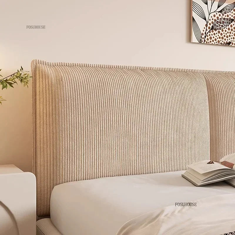 FOSUHOUSE European Corduroy Bed Headboards With Soft Backrest