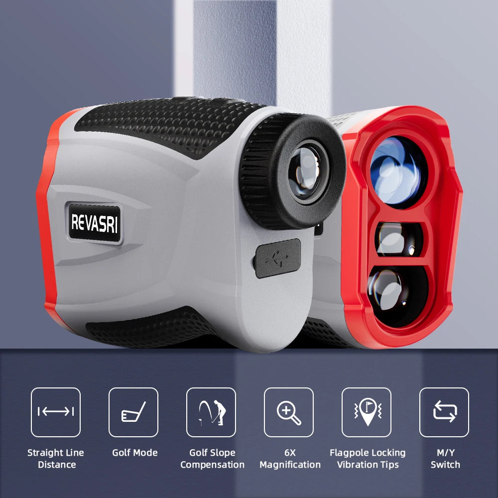 REVASRI Golf Rangefinder With Slope Flag Lock Magnetic
