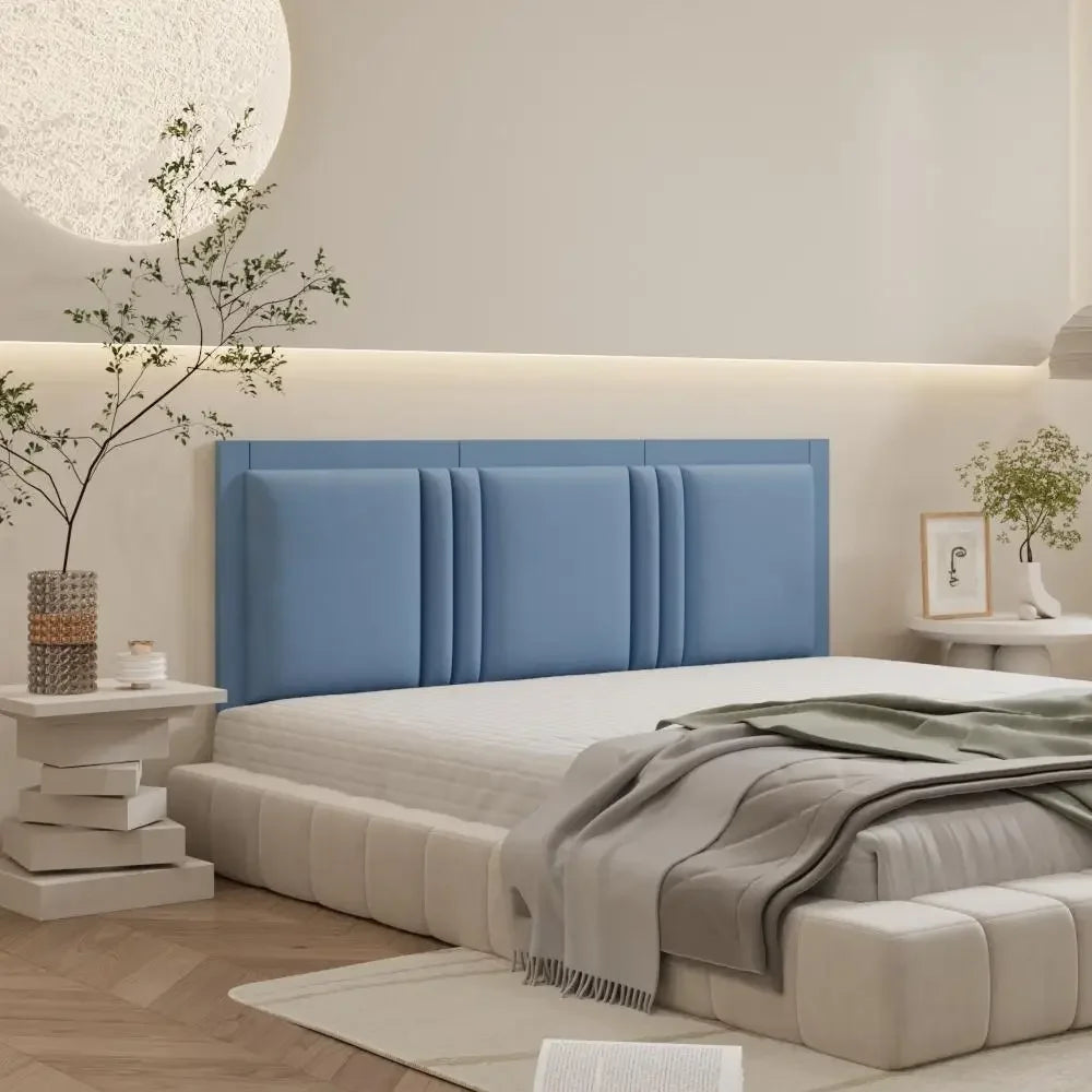 CommercialGrade UpholsteredHeadboardPanel For QueenAndKingBeds DeluxeEdition PeelStick