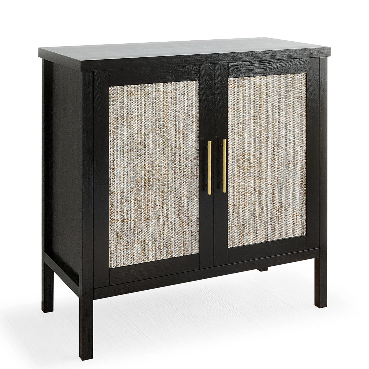 Rattan Storage Cabinet Buffet Sideboard for Hallway Entry Living Room