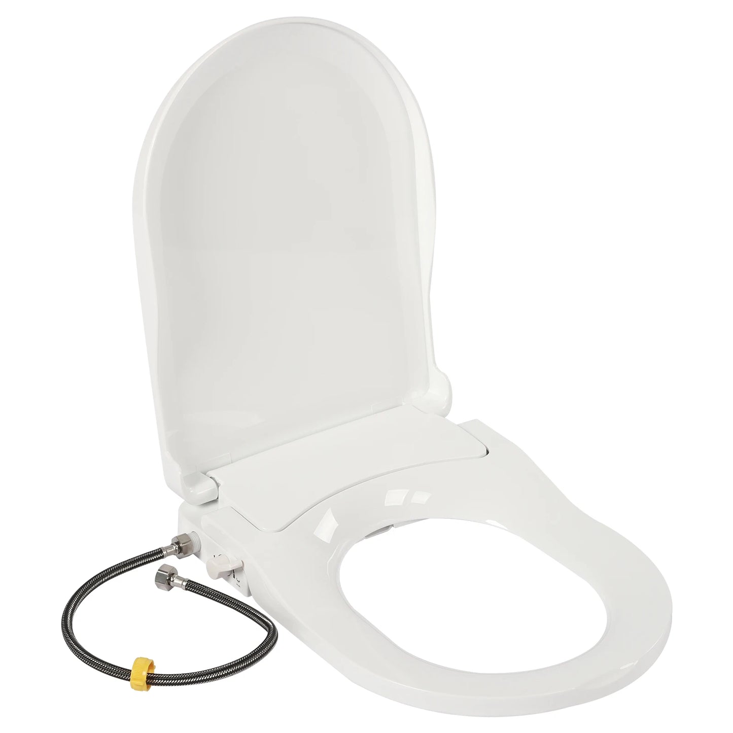 Non Electric Bidet Toilet Seat With Dual Nozzles For Elongated Toilets And Clean Hose