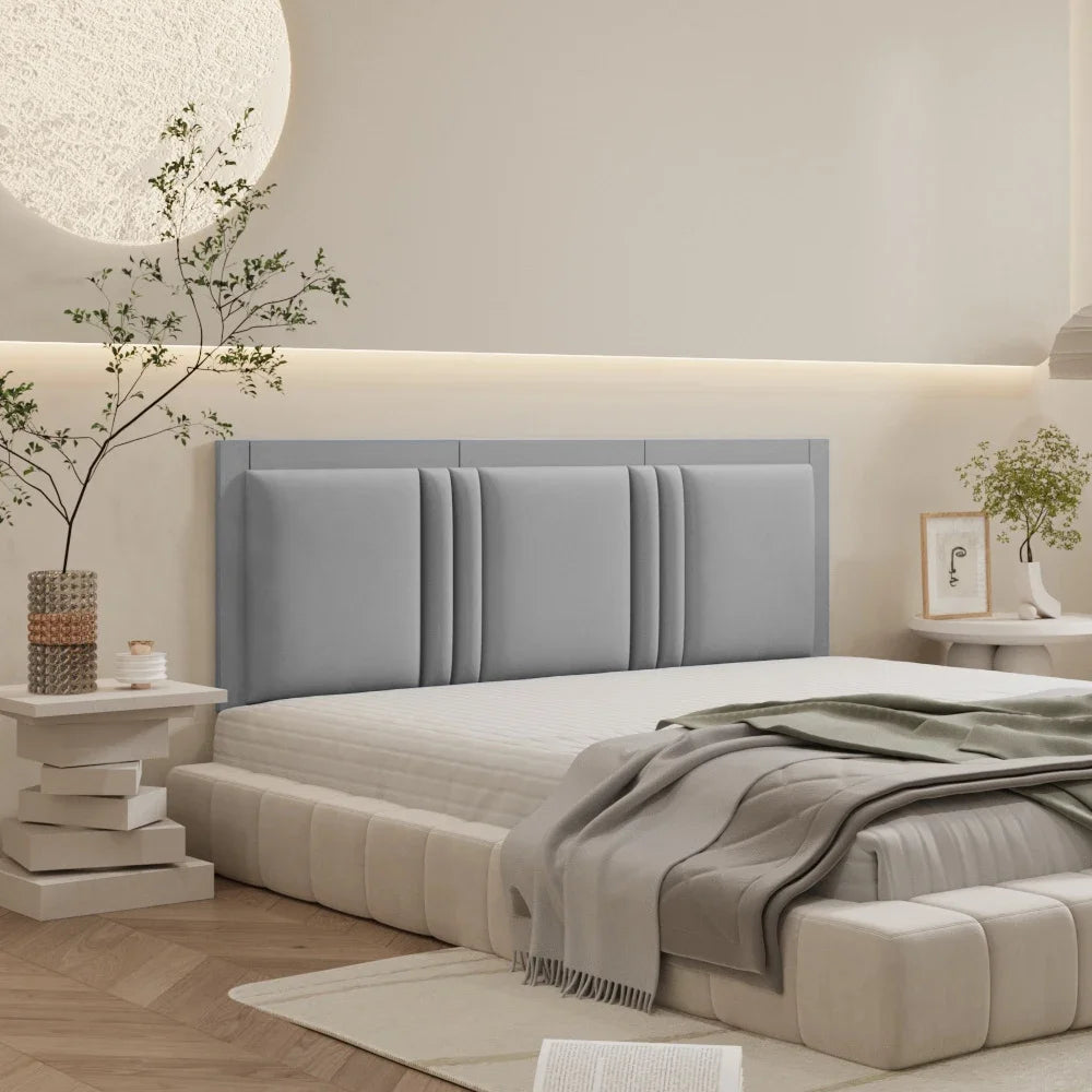 CommercialGrade UpholsteredHeadboardPanel For QueenAndKingBeds DeluxeEdition PeelStick
