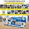 Benchtop Metal Lathe 550W Variable Speed 2250RPM With Digital Display