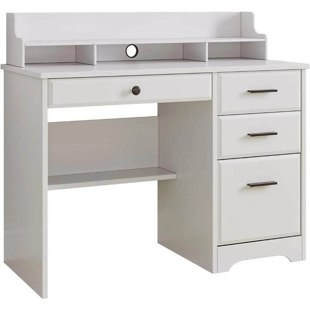 DAFIFY Ever Winner Desk With Drawers for Small Spaces