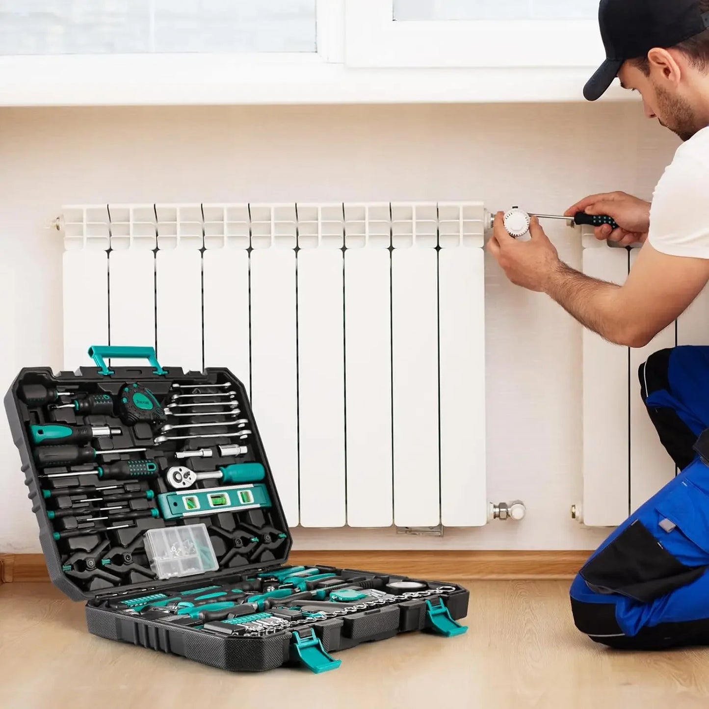 TLGREENDIY 198 Pieces Comprehensive Home And Auto Maintenance Toolset KitBundlePro
