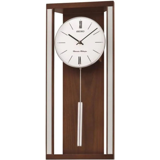 Elegant Modern Wall Clock With Pendulum And Dual Chimes