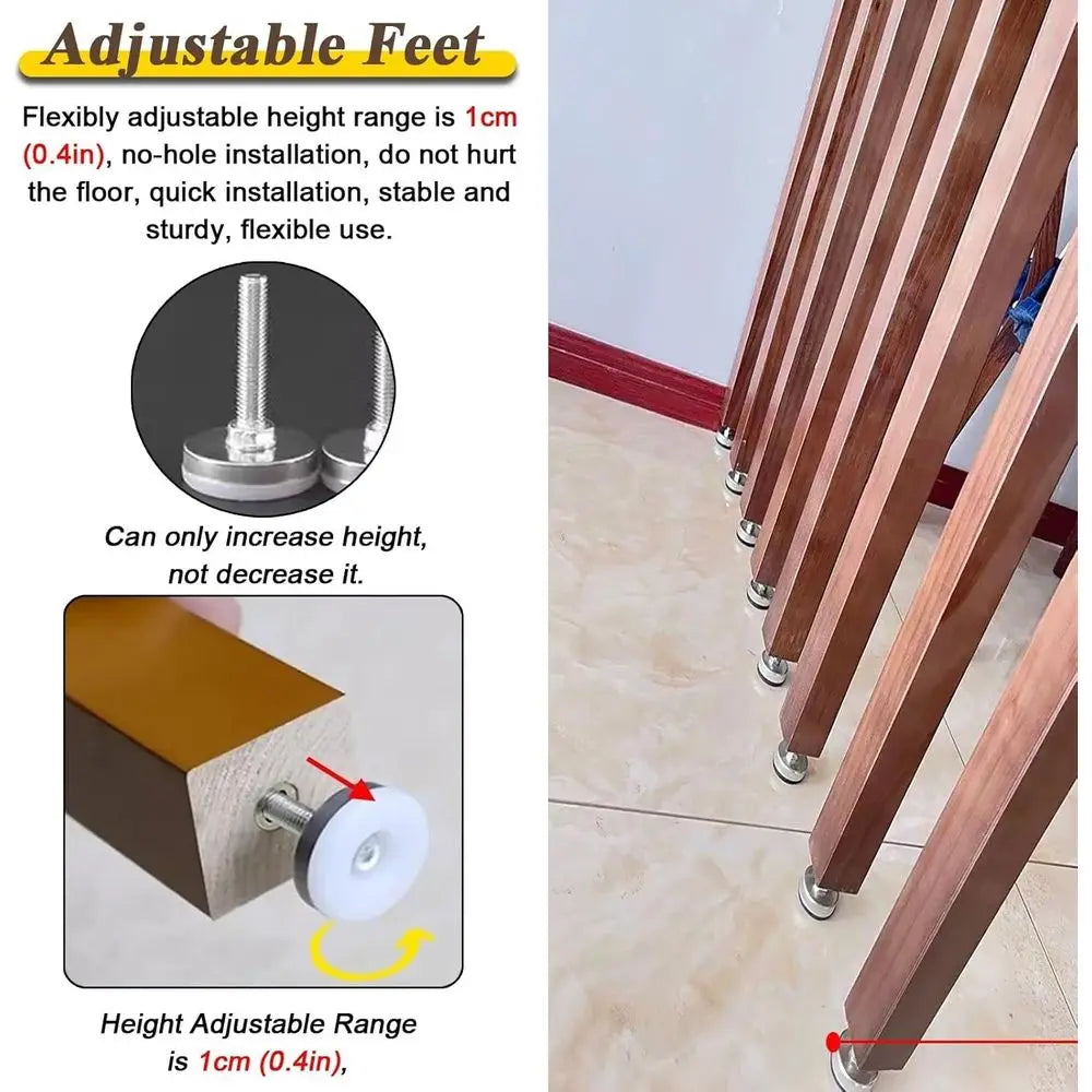 Privacy Partition With Adjustable Height For Office Or Home Entrance
