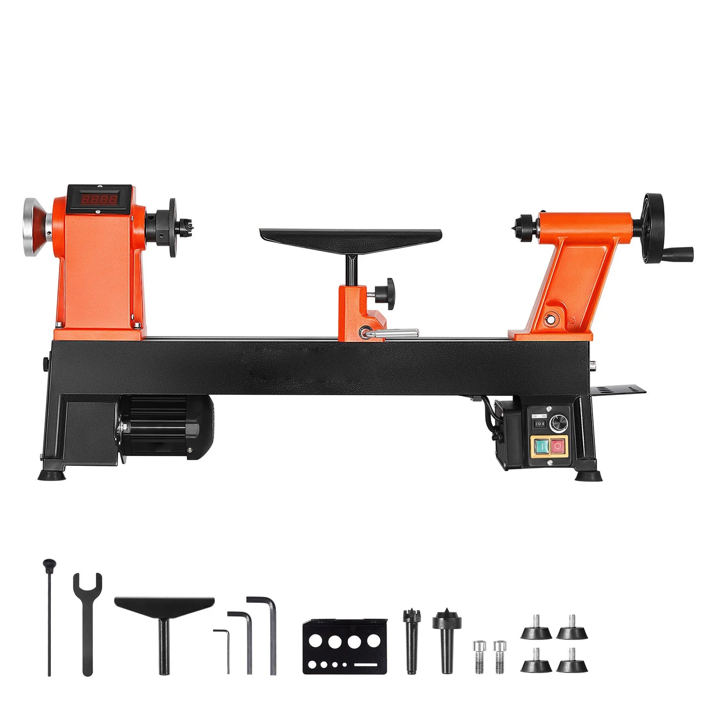 Benchtop Wood Lathe 1 HP 0-3800 RPM Variable Speed