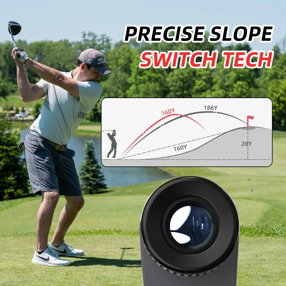 REVASRI Golf Rangefinder With Slope Flag Lock Magnetic