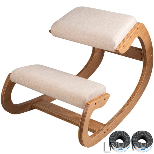 SucceBuy Ergonomic Kneeling Chair With UltraExtended CushionedSupport For Birch Office