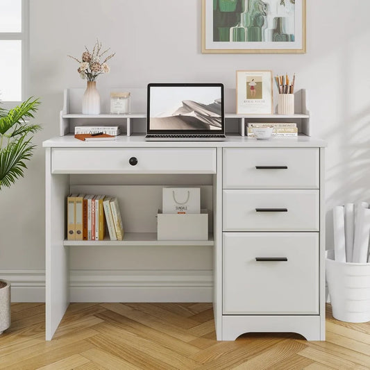 DAFIFY Ever Winner Desk With Drawers for Small Spaces