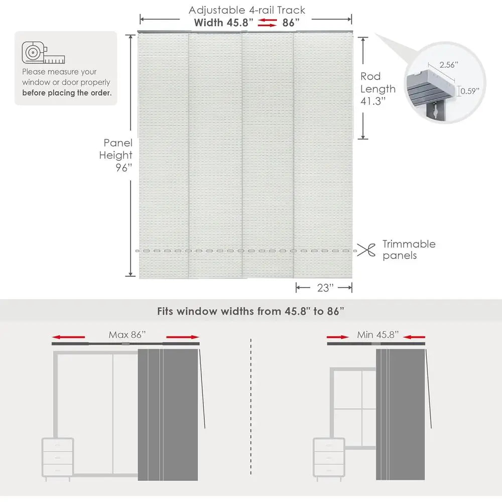 Cordless Sliding Panel Track Room Dividers for Space Separation