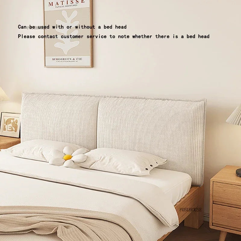 FOSUHOUSE European Corduroy Bed Headboards With Soft Backrest