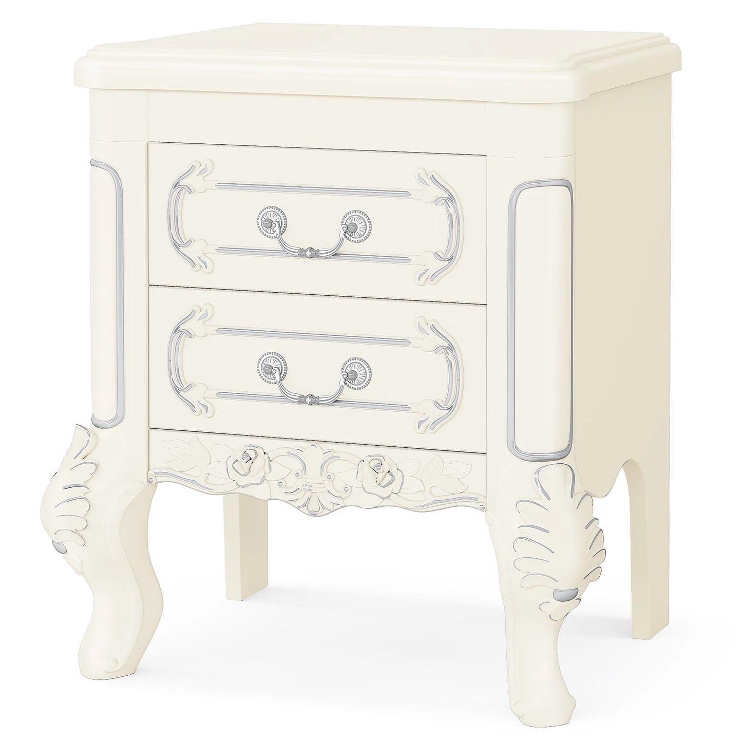 Tribesigns Nightstand End Table With 2 Drawers For Bedroom