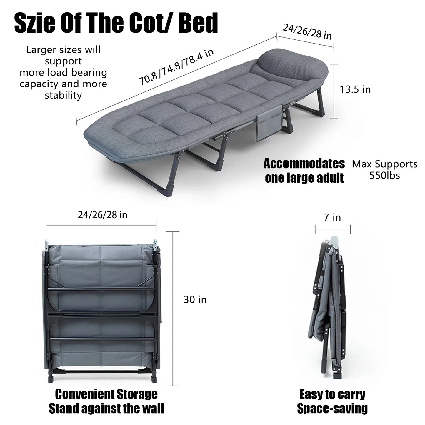 Snozeflex American Folding Sofa Bed Outdoor Lounge