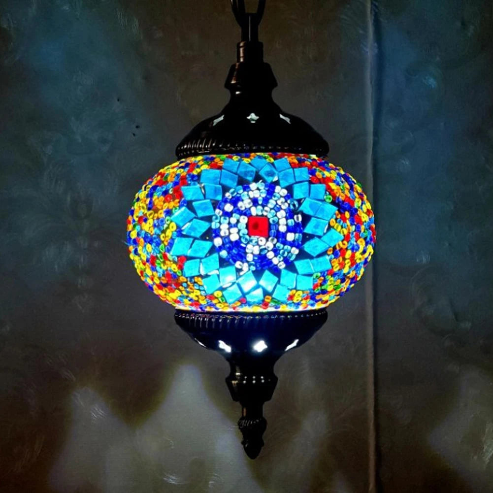 Turkish Moroccan Mosaic Pendant Light Hanging Ceiling Lamp