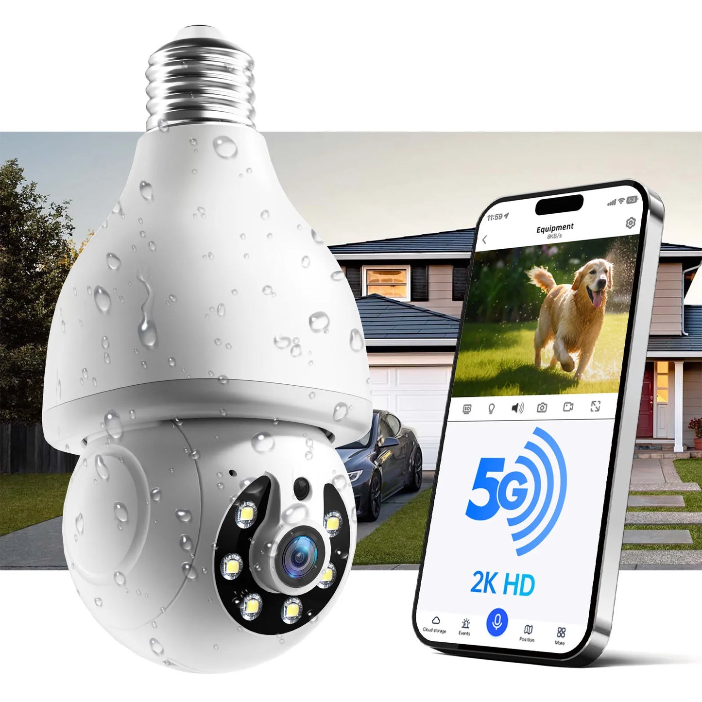NOAHTECC Noahtec 3MP Indoor Wireless Security Camera 5G WiFi